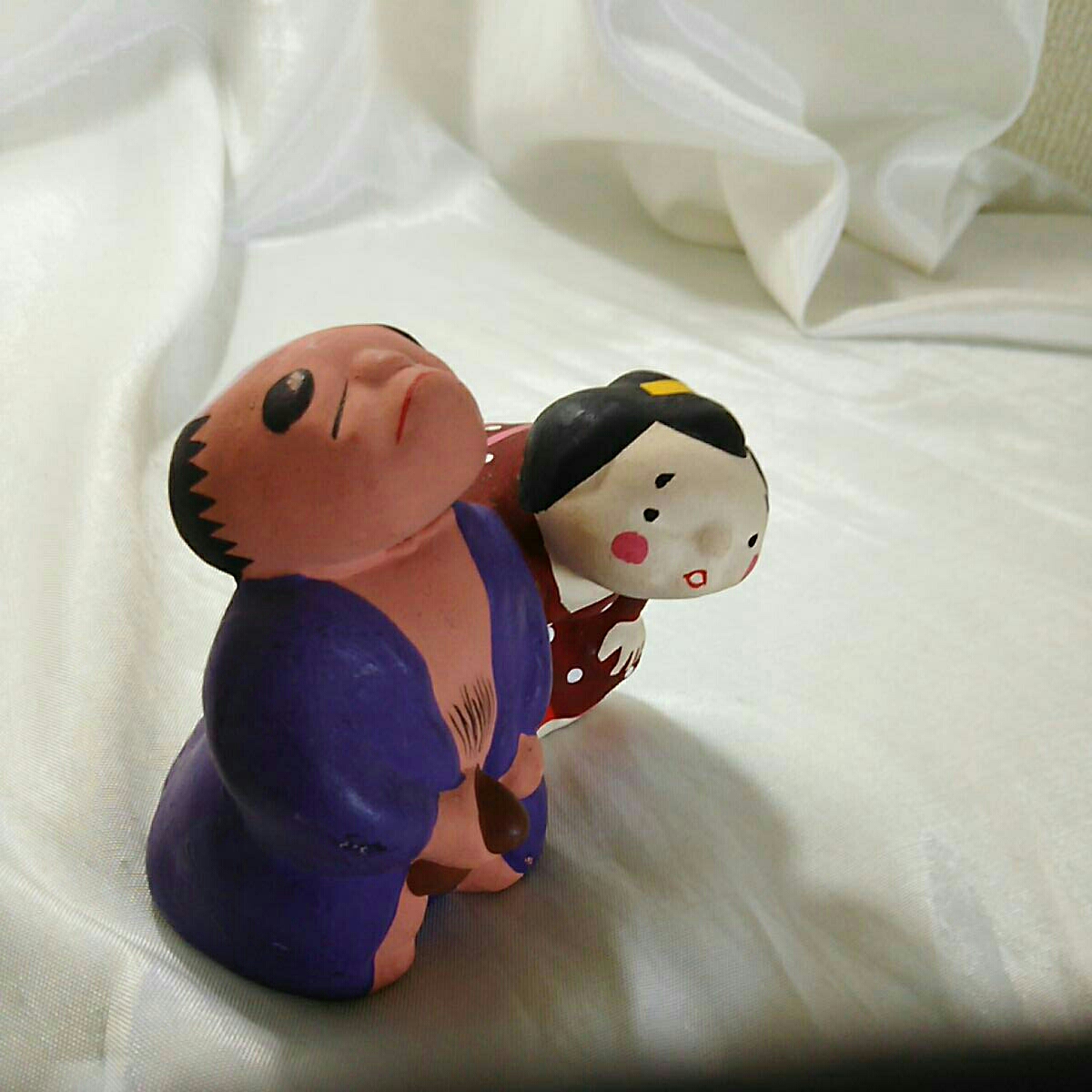 春画人形つれション着物美人夫婦不倫 博多人形裏絵枕絵浮世絵越冬エロ