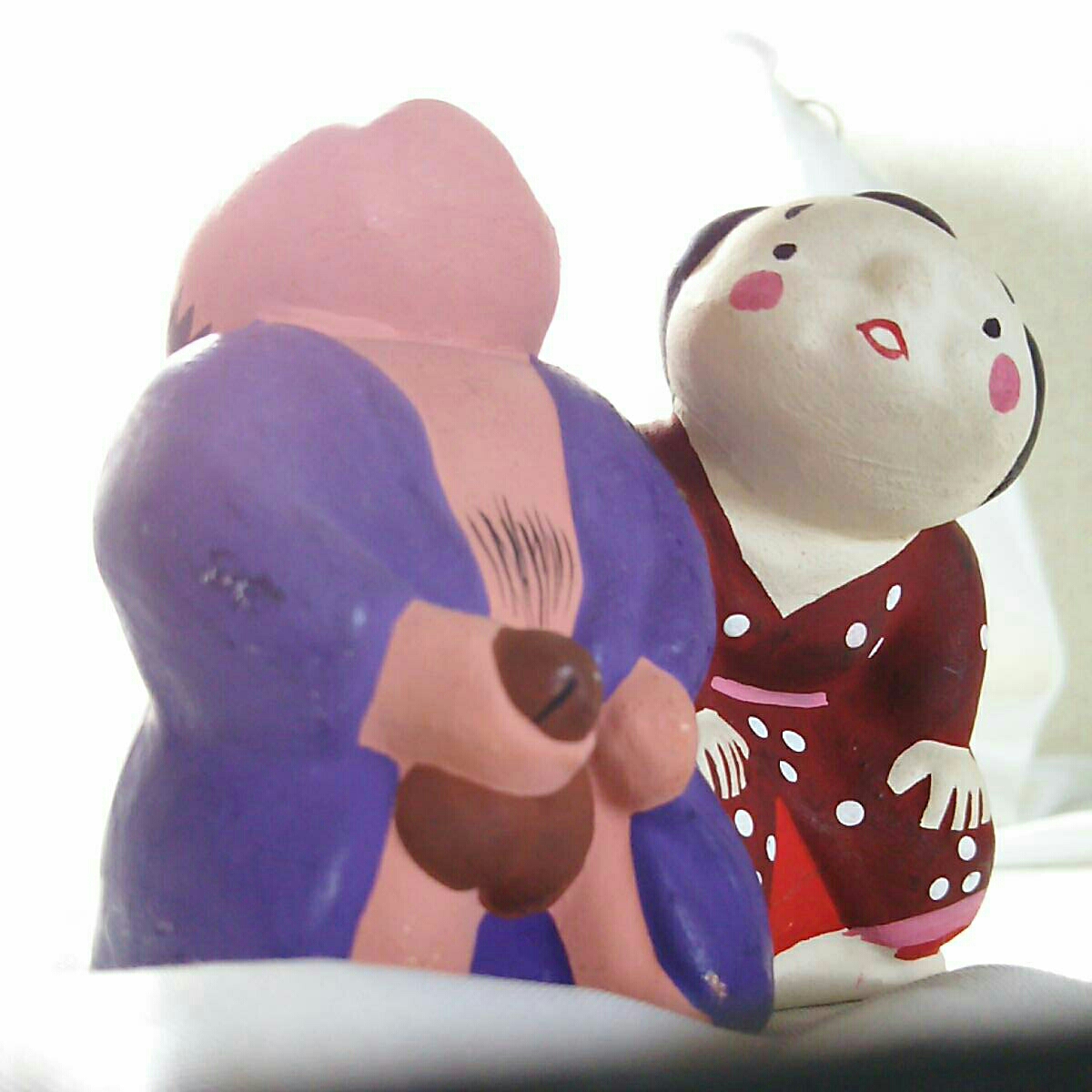 春画人形つれション着物美人夫婦不倫 博多人形裏絵枕絵浮世絵越冬エロ