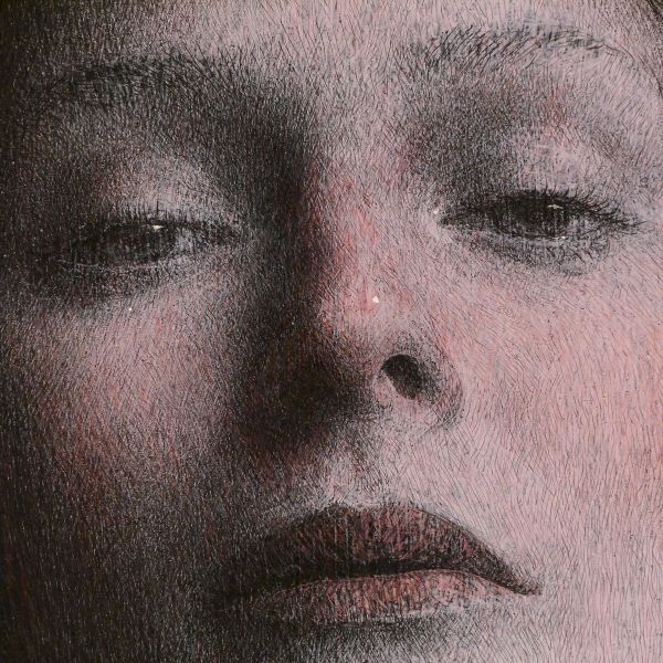 中堀慎治、【香 L'encens】、希少な額装用画集より、新品額装付、状態良好 中堀慎治 「香 L'encens(共シール)」 額装12号 これほど出来の良い