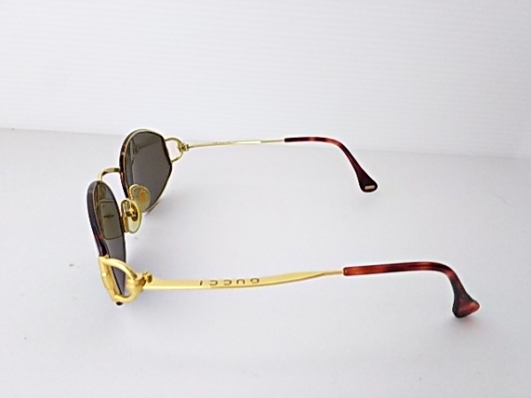 グッチ GUCCI サングラス プラスチック×金属素材 ダークブラウン×ゴールド GG2602/S GUCCI グッチ サングラス グレー×ネイビー GG1757&frasl;S ブラック