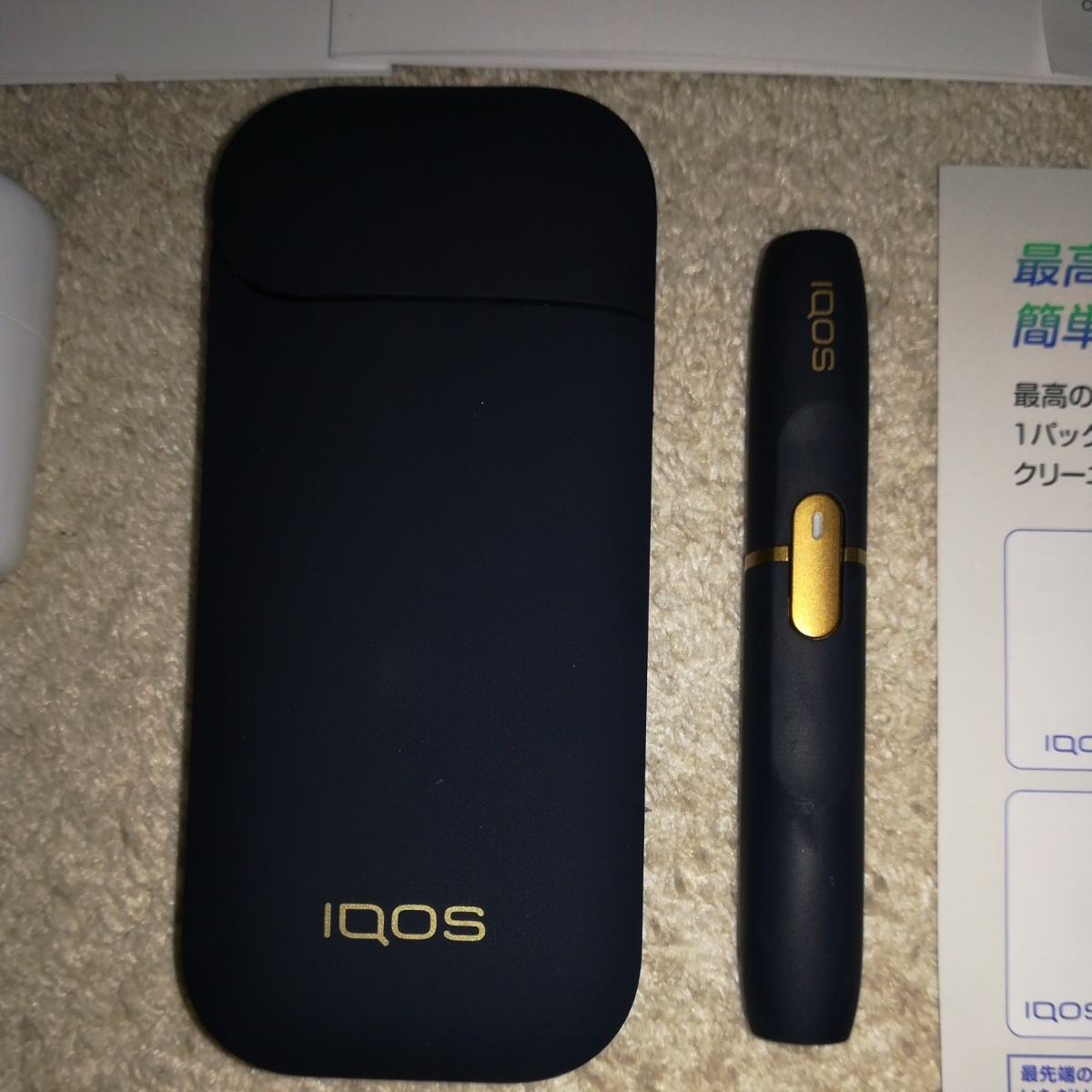 ☆美品 iqos 2.4plus ホルダー チャージャー ネイビー 付属品完備