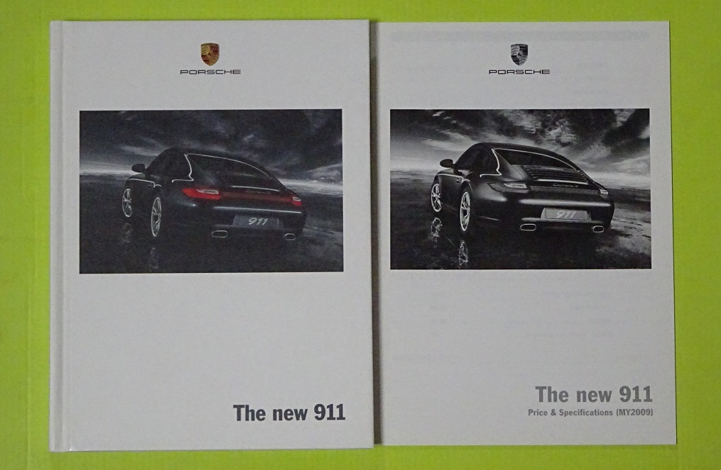 ポルシェ 911 997 後期 MY2009 カタログ 2008年5月版 日本語版 ハードカバー カレラ S 4 4S カブリオレ MT PDK 価格表付
