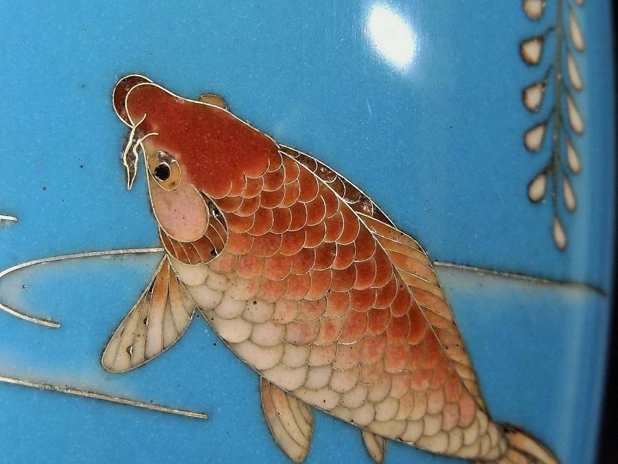 Yahoo!オークション | ☆栗☆ 花瓶 特殊な無線七宝の絵画性の高い作品