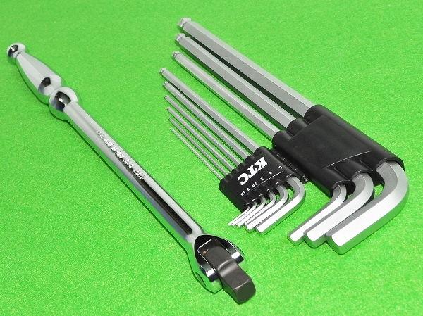 ▲★KTC スピンナハンドル BS3E+六角棒レンチ HL259SP★