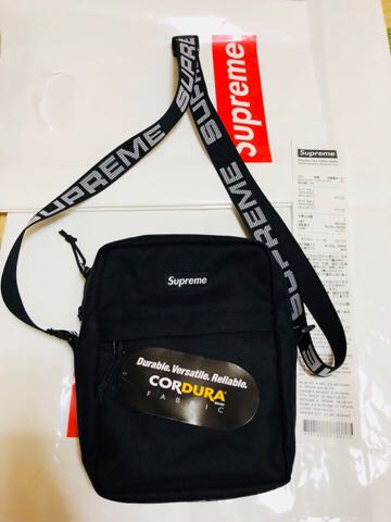 18SS Supreme Shoulder Bag Black シュプリーム ショルダーバッグ 黒 
