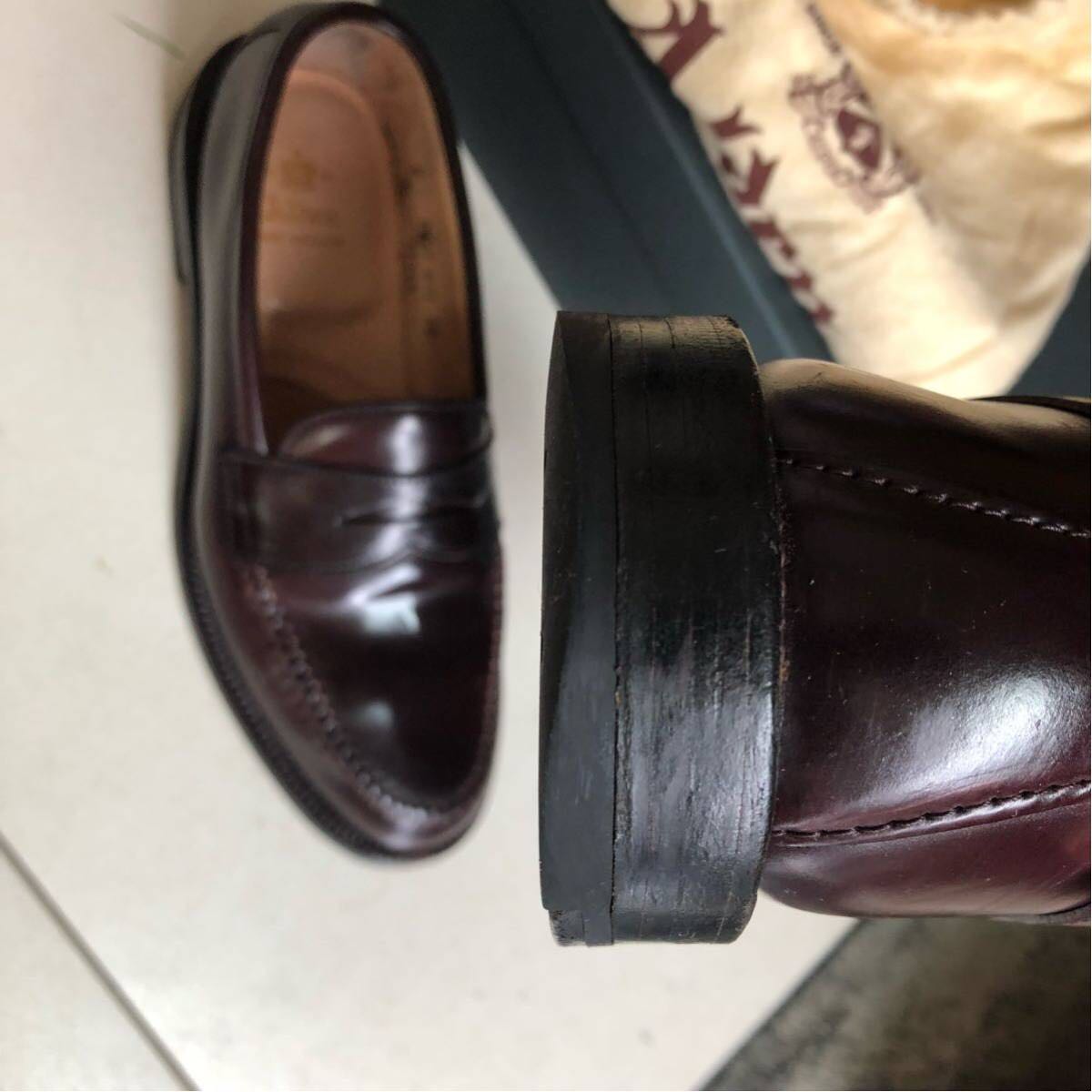 美品 オールデン 99162 ペニーローファー 8D ALDEN コードバン 986 