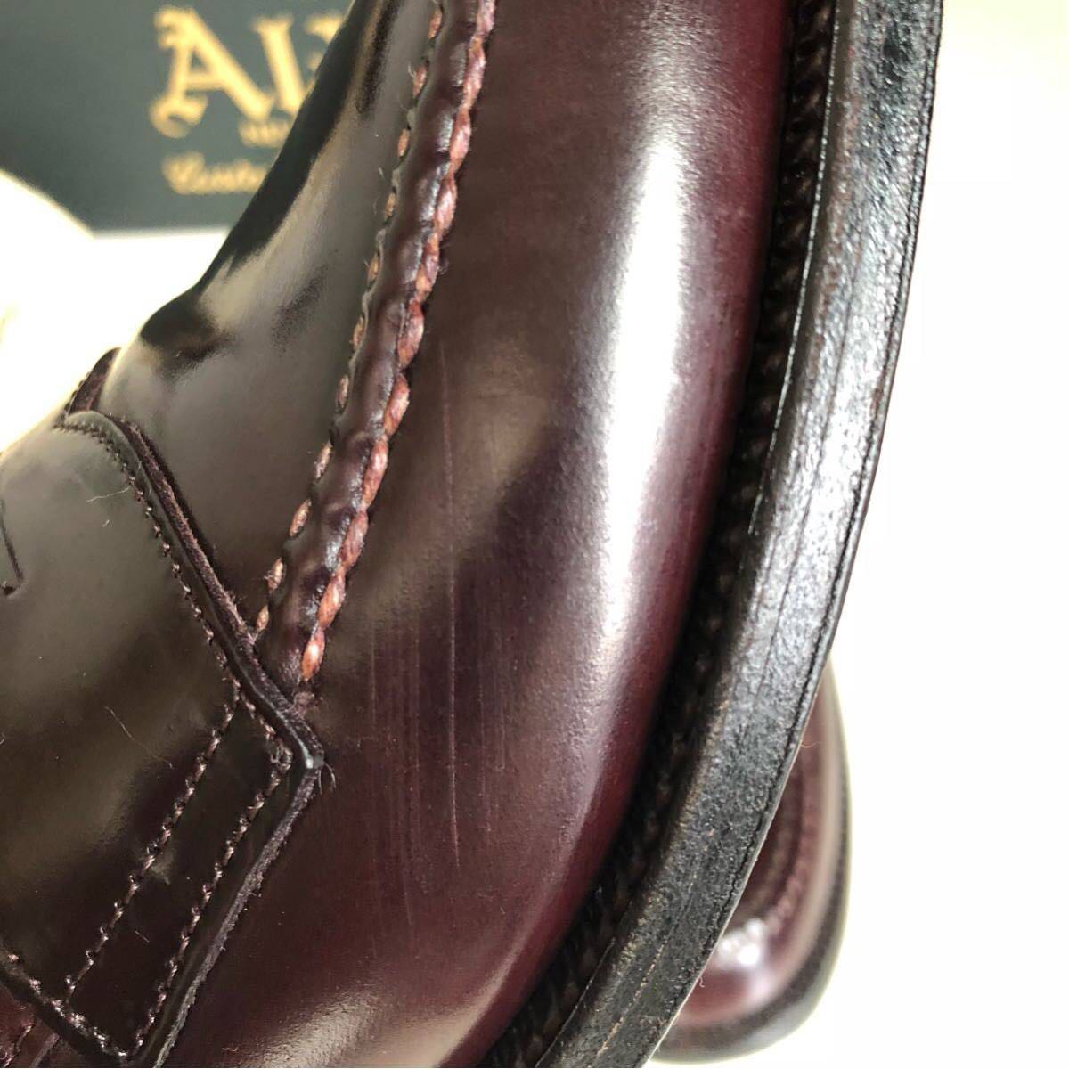 美品 オールデン 99162 ペニーローファー 8D ALDEN コードバン 986 