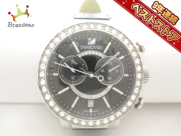 腕時計 SWAROVSKI(スワロフスキー) - レディース 革ベルト/クリスタル