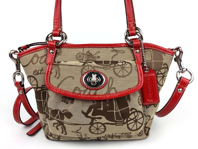 COACH コーチ ホース＆キャリッジ スモール リア 2way トート バッグ 