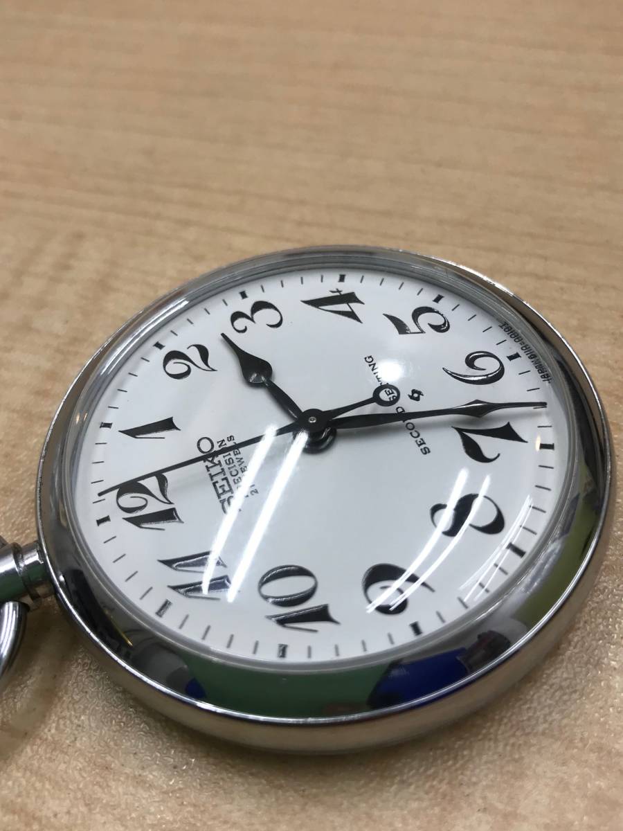 ☆SEIKO セイコー 鉄道時計 PRECISION 21石 昭52 242 大鉄 手巻き 懐中