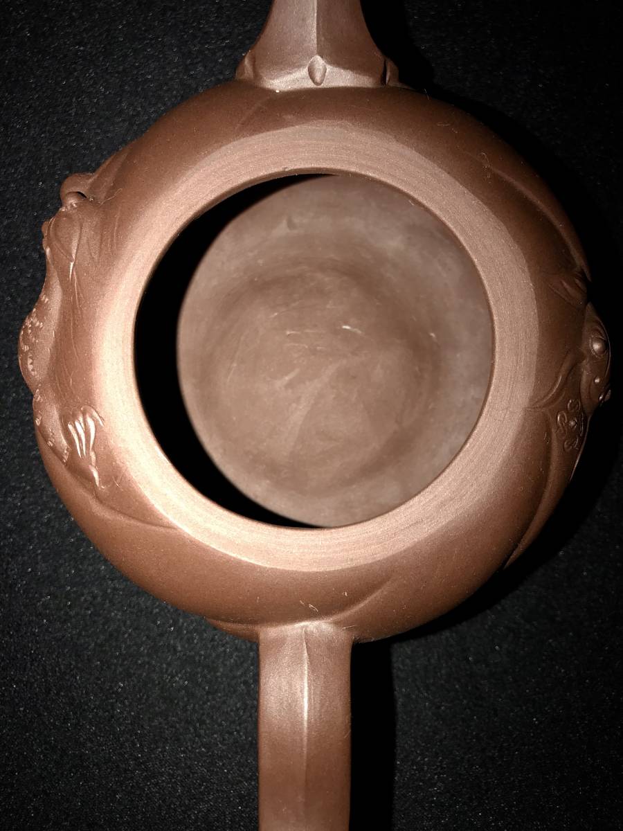 中国美術 煎茶道具 紫砂 急須 天龍昇鯉図 / 紫砂 中国宜興 茶道具 紫泥