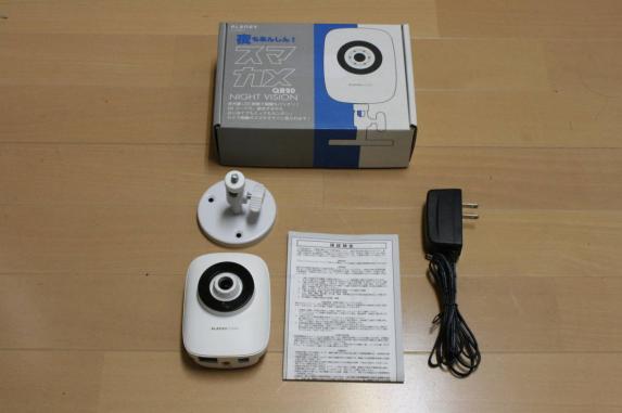 中古 ネットワークカメラ スマカメナイトビジョンマイク内蔵CS-QR20