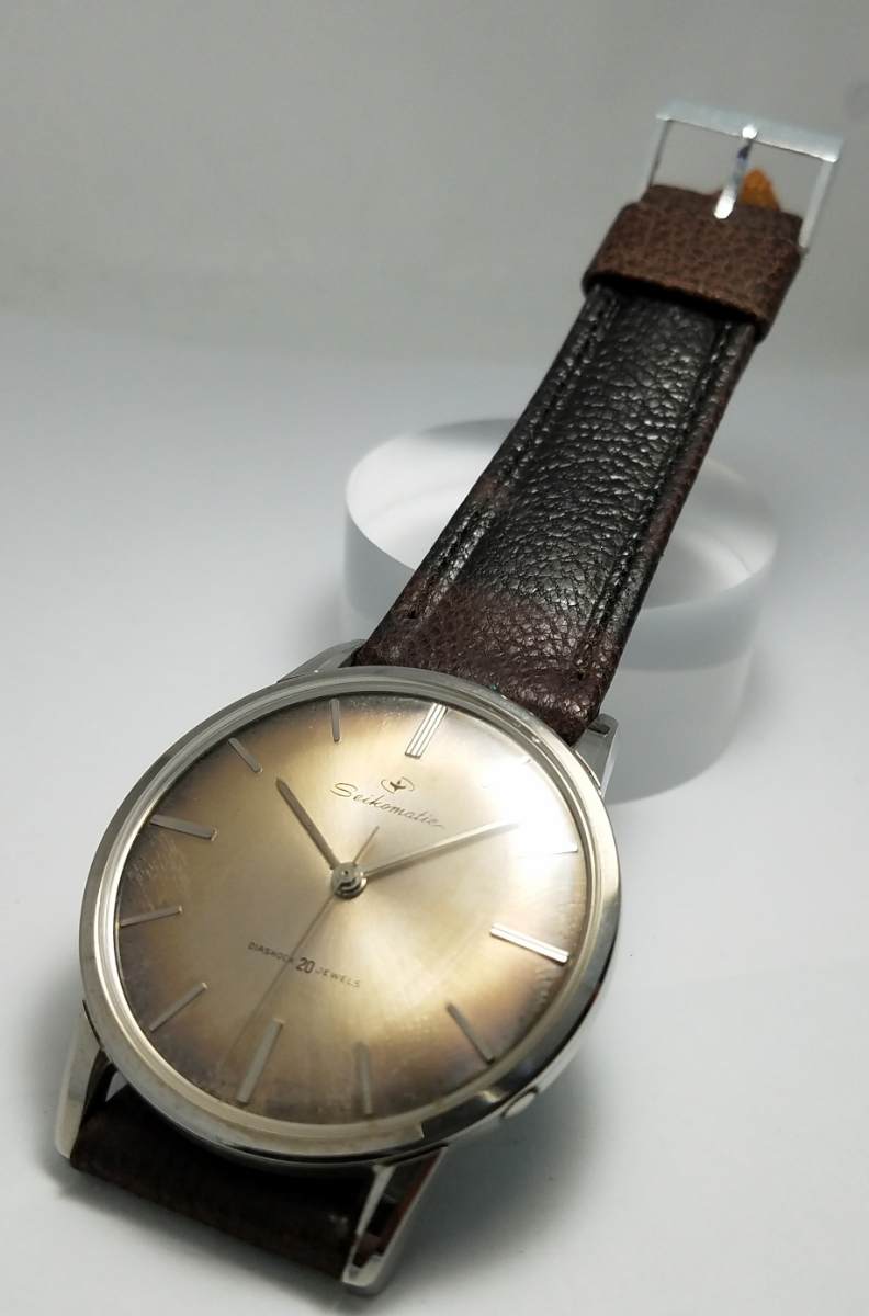 デッドストック品ですが、文字盤焼けてます！セイコーマチック 1960年製造開始 諏訪