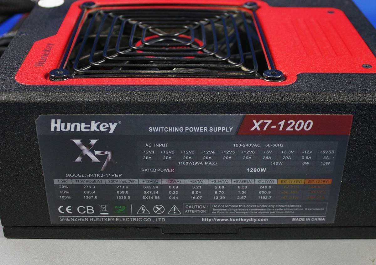 ☆お買い得♪ Huntkey X7-1200 1200W 電源ユニット HK1K2-11PEP デスク