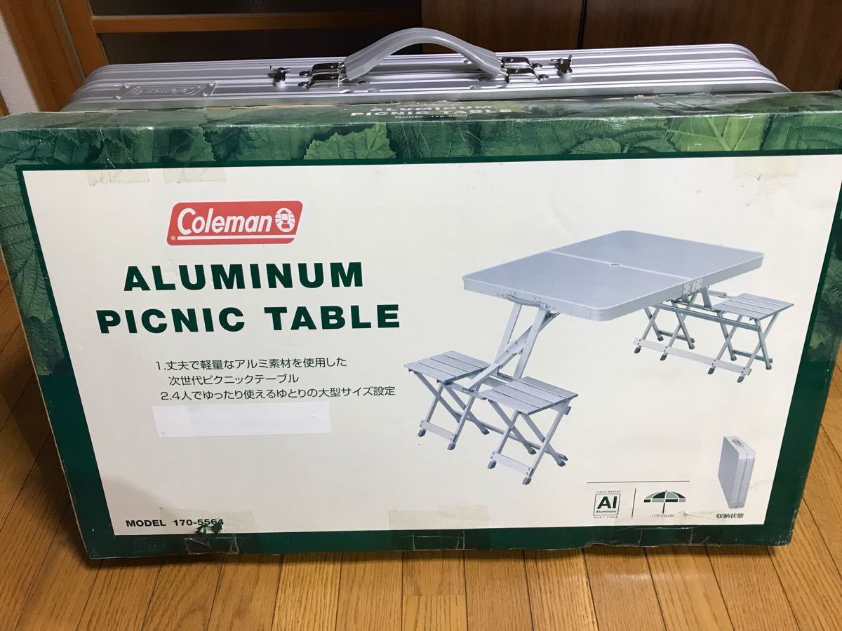 中古 Coleman コールマン コールマン アルミ ピクニック テーブル 