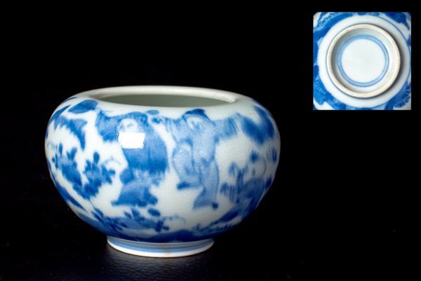 格安，新作登場 萬勝 M5459 古平戸唐子遊び図香炉 古平戸 人物 唐子 草花 香炉 江戸時代 江戸後期 長崎 平戸焼 水盂(染付)｜売買されたオークション情報、yahooの商品情報をアーカイブ公開 - オークファン 伊万里、有田