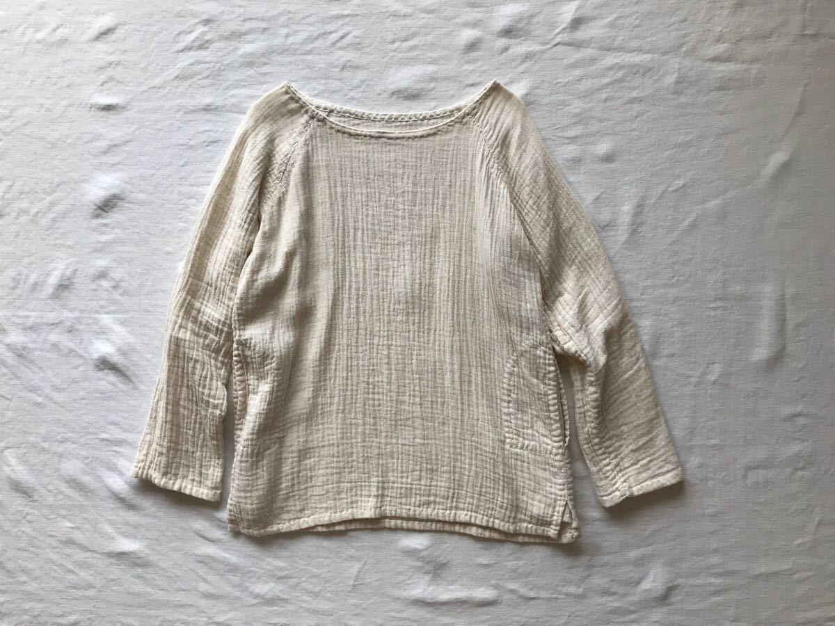 数量限定，定番】 ::えみおわす:: ダブルガーゼ ラグランシャツ