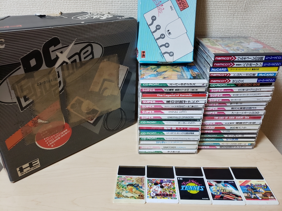最新作，正規品 ジャンク PCエンジン本体+ヒューカード.CD-ROMソフト33枚セット/イース/スーパーダライアス/サーク/天外魔境/セーラームーン/ゼビウス(本体、アクセサリー)｜売買されたオークション情報、yaho PCエンジン