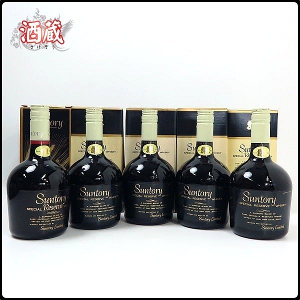 ウイスキー 4本セット BV679◇ 古酒 特級 ◇ サントリー リザーブ ◇ 760ml 43