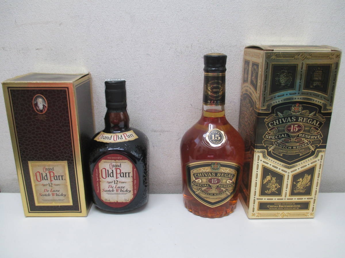 古酒 オールドパー12年 シーバスリーガル15年 ウイスキー 750ml 2本 