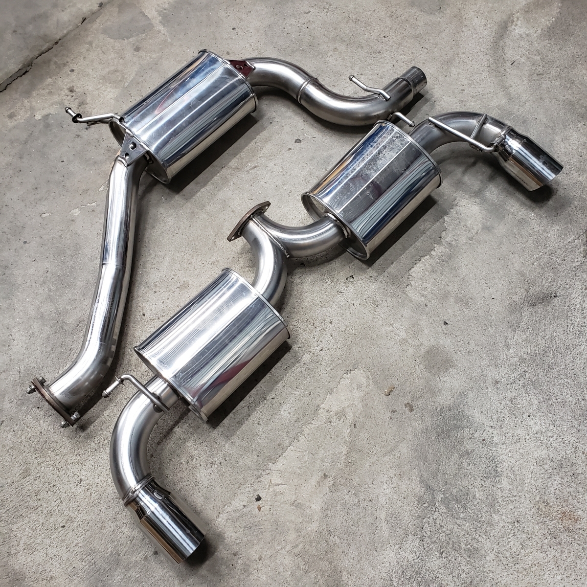 FD3S | RX-7 カーショップグロウ フルチタン中間パイプ 90Φ フルチタン