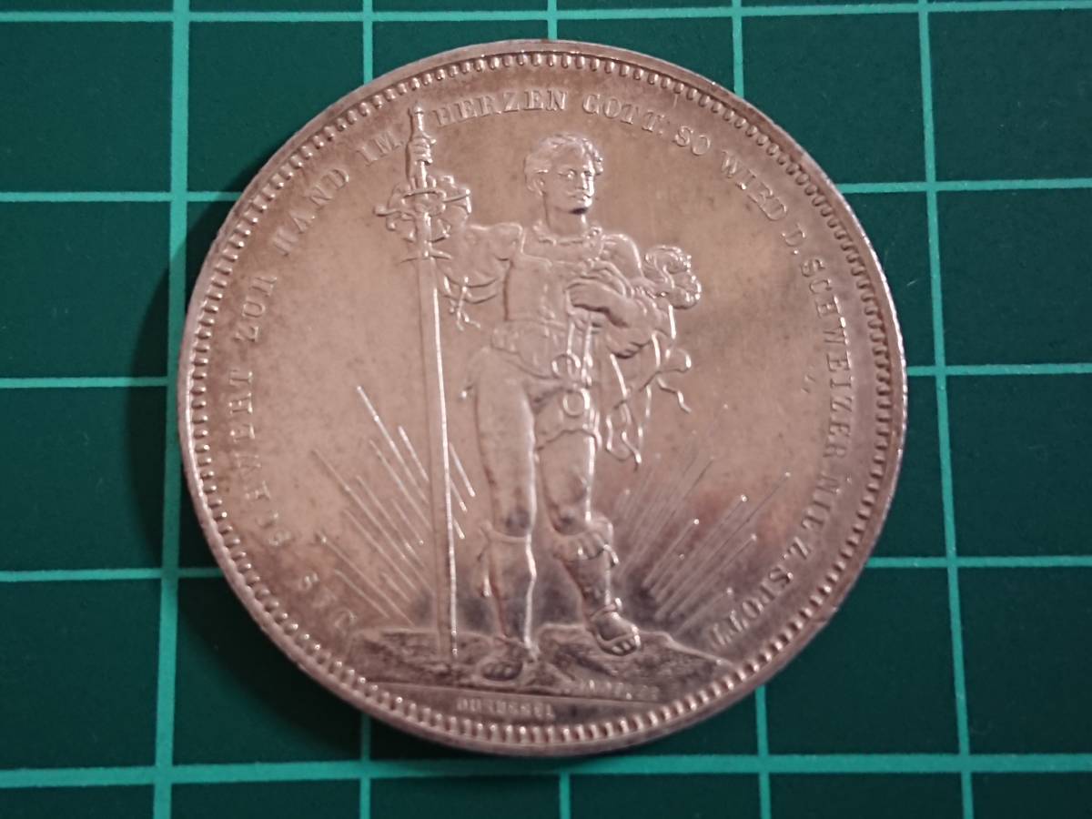 スイス 1879年 NGC 5フラン バーゼル射撃祭 MS62 LegacyCoin スイス