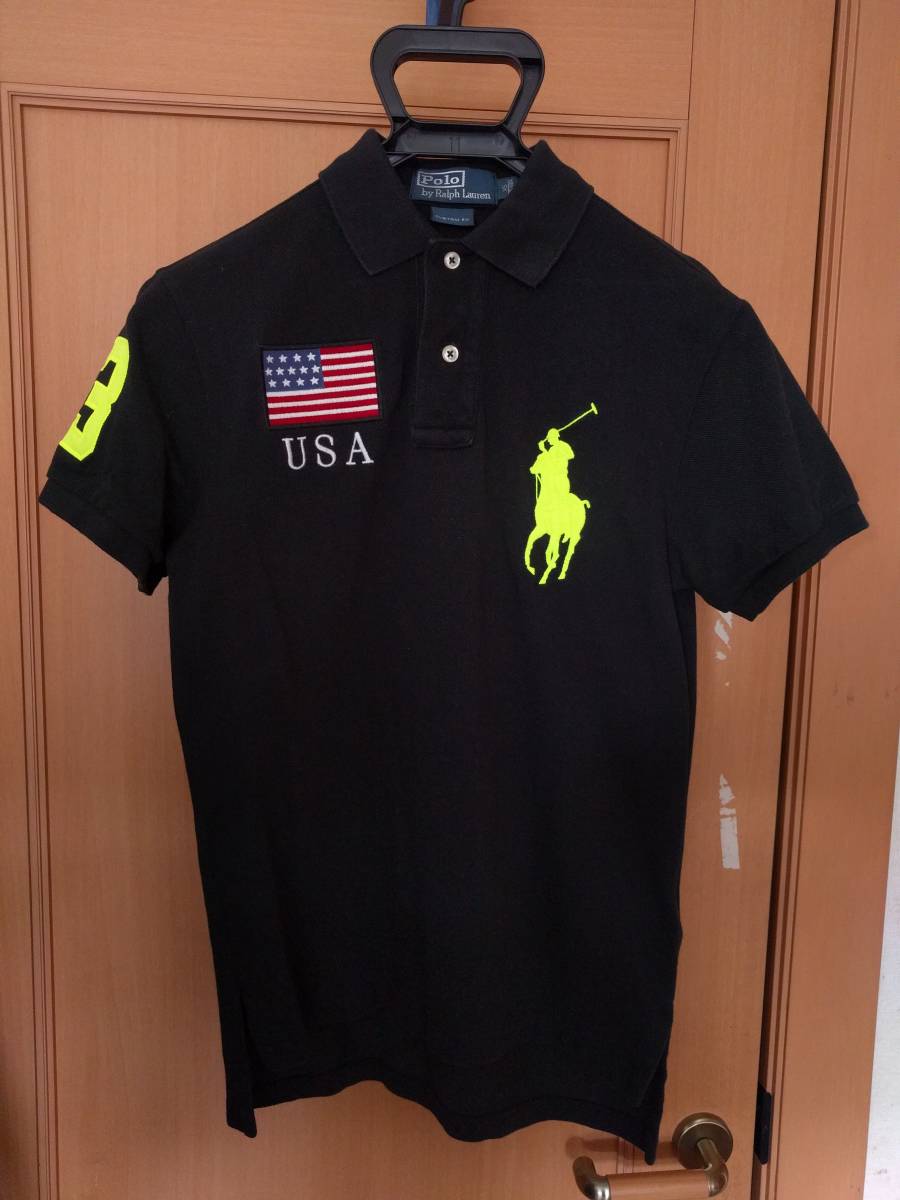 ポロ ラルフローレン ビッグポニー ポロシャツ! USA 国旗 フラッグ