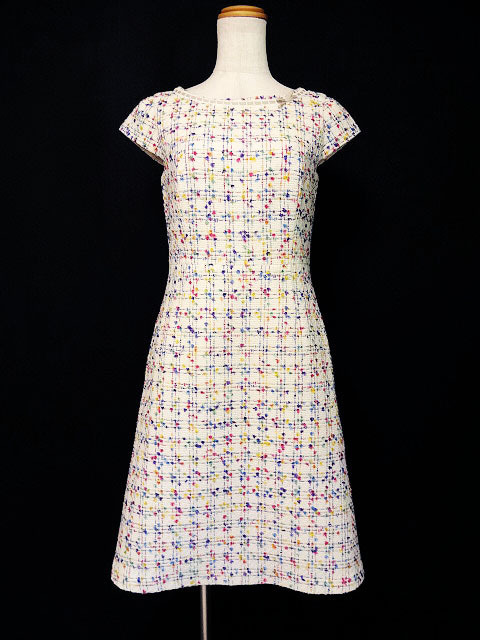 送料無料，正規品 2017 TOCCAトッカ/POP TWEED ドレス：0/アイボリー系xf779(トッカ)｜売買されたオークション情報、yahooの商品情報をアーカイブ公開 - オークファン トッカ