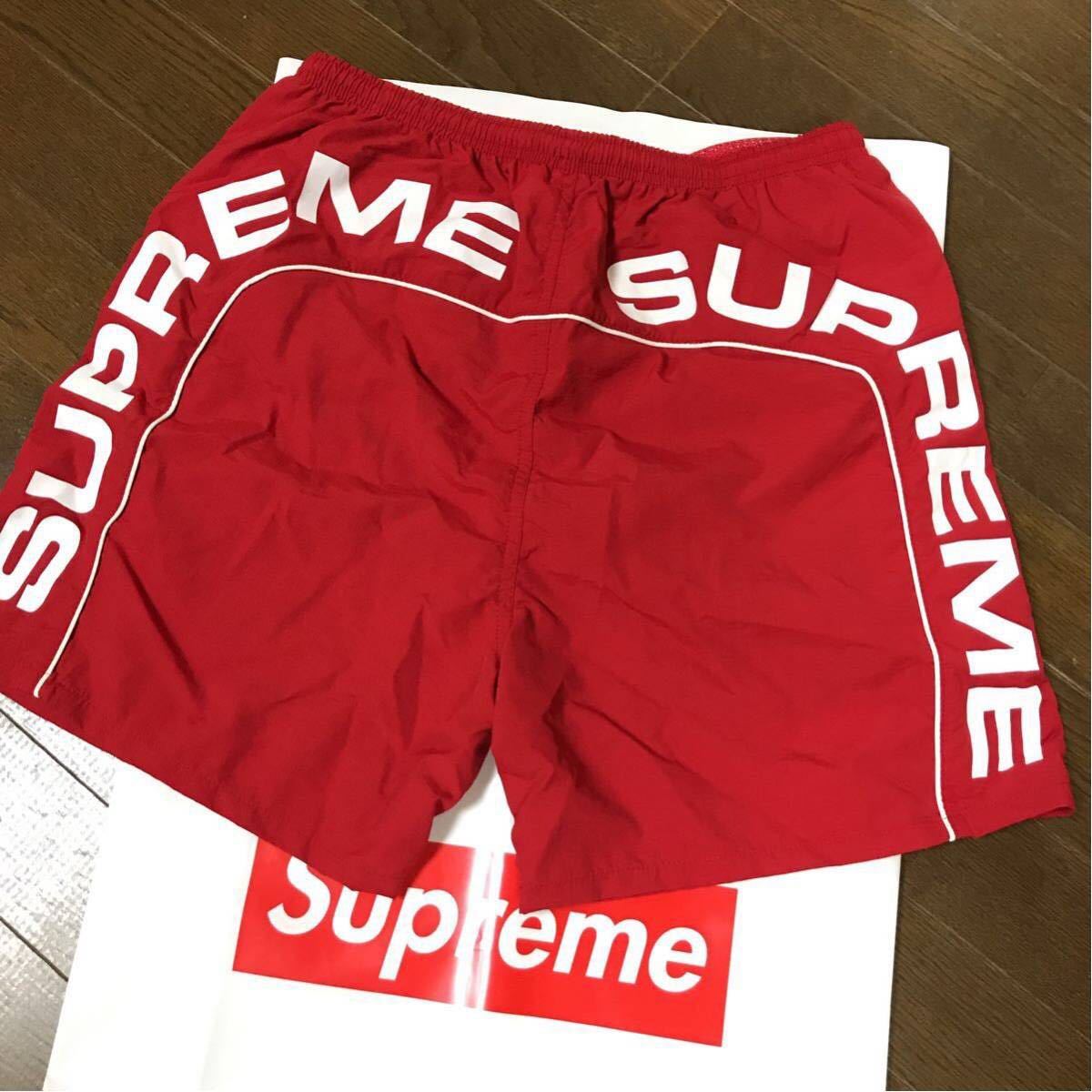 supreme シュプリーム 水着 赤 Supreme Logo Water Short RED 赤