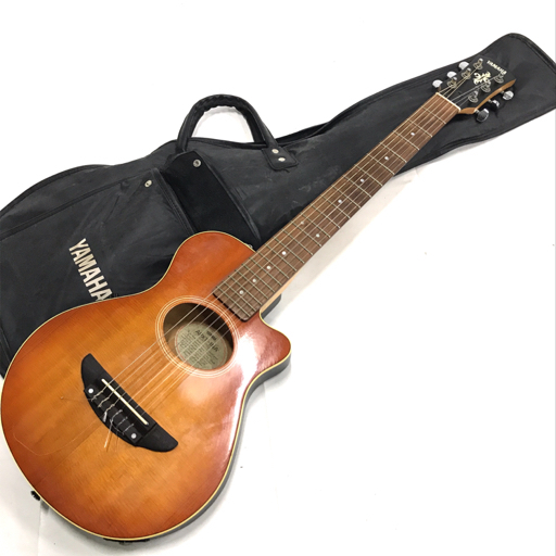 ヤマハ YAMAHA ミニエレガットギター 弦楽器 APXT-1NA 22F 弦長約600mm ブラウン系 ソフトケース付属