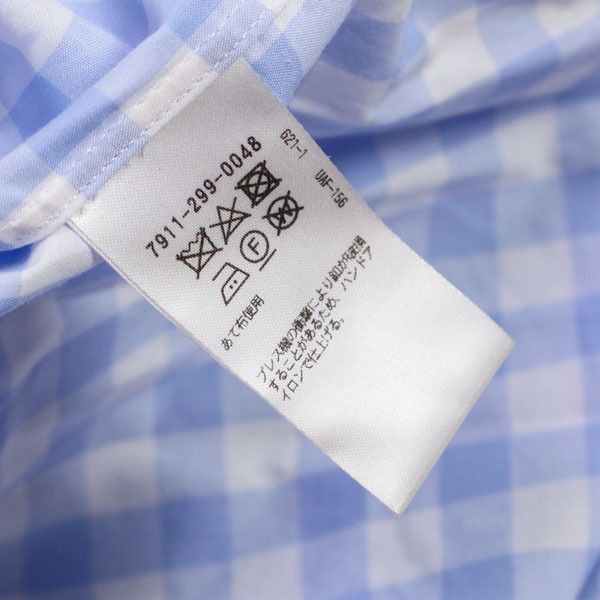 BLAMINK ブラミンク ギンガムチェッククルーネックブラウス BLAMINK