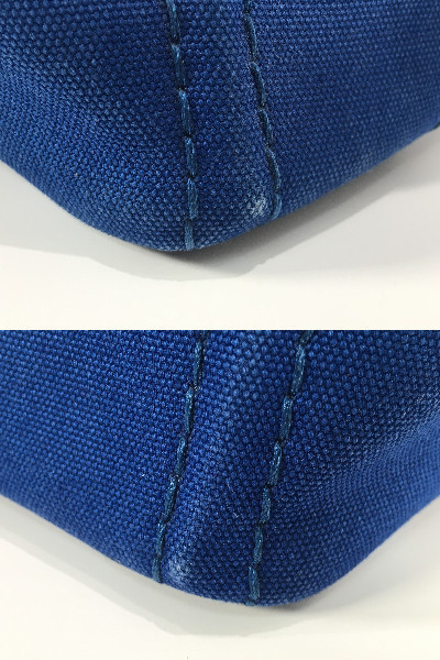 【中古美品】プラダ/PRADA カナパ トートバッグ BN1877 ブルー PRADA プラダ カナパ M ブルー ショルダーバッグ