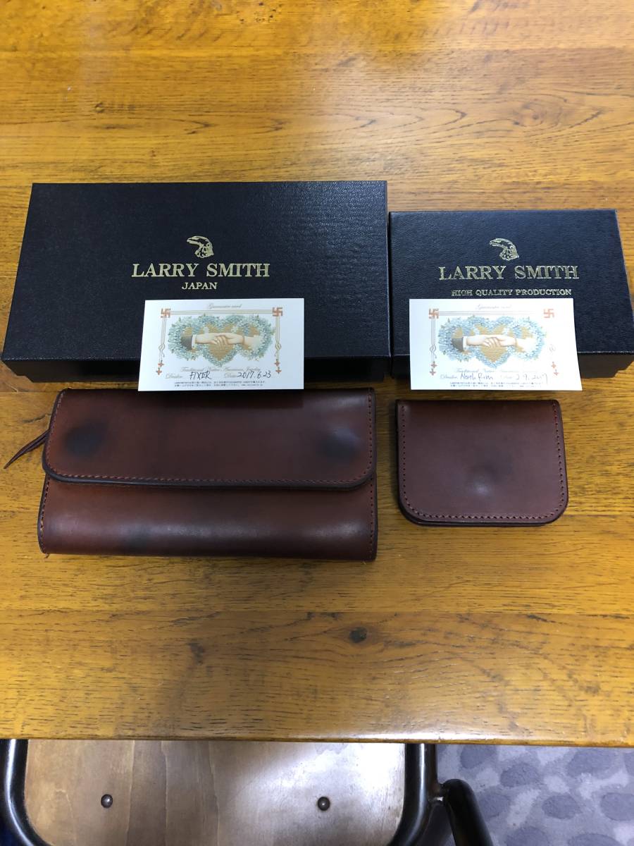 ラリースミス larrysmith ウォレット&コインケース2点セット 長財布(長 