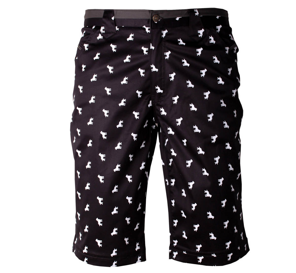 爆買い，安い スタイリスト出品 XXLサイズ デザイナーズハーフパンツ07 黒ショートパンツ&times;大人可愛い犬柄 メンズ/男 条件付 メール便可能(XLサイズ以上)｜売買されたオークション情報、yahooの商品情報 XLサイズ以上