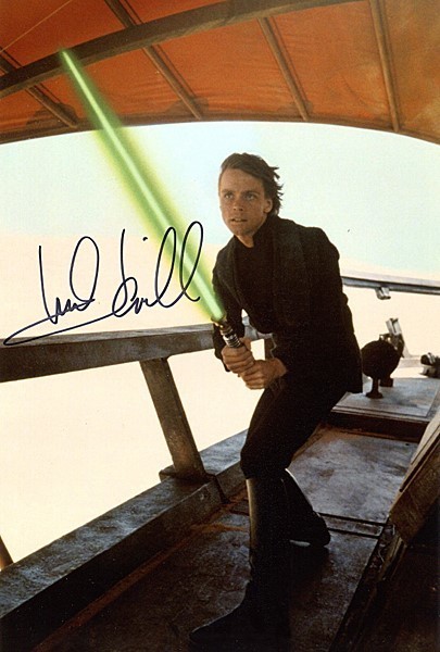 マーク・ハミル 直筆サインフォト ケース証明書付 Star Wars ルーク 