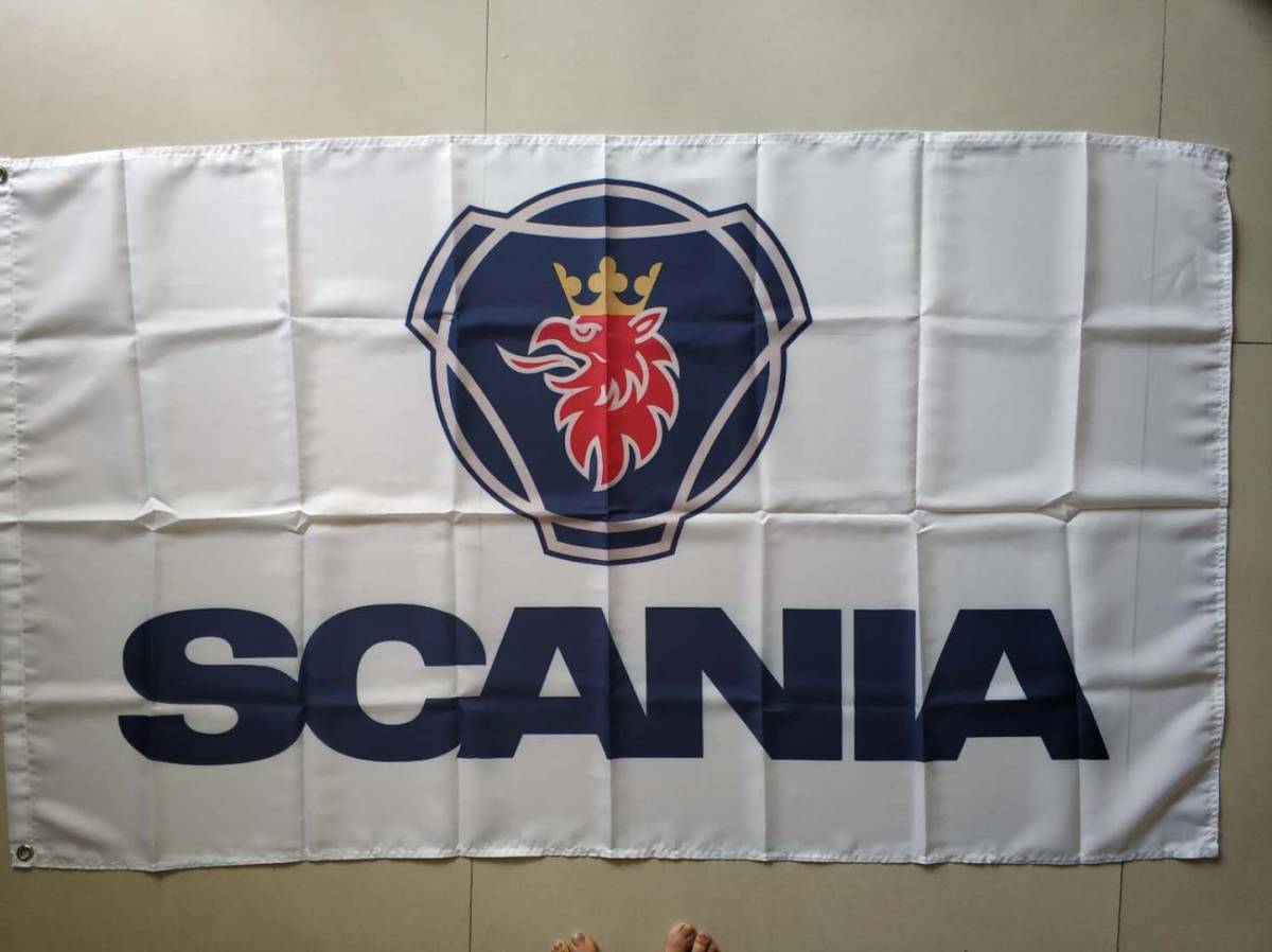 232 SCANIA スカニア トラック フラッグ 特大 旗 バナー 看板 _1