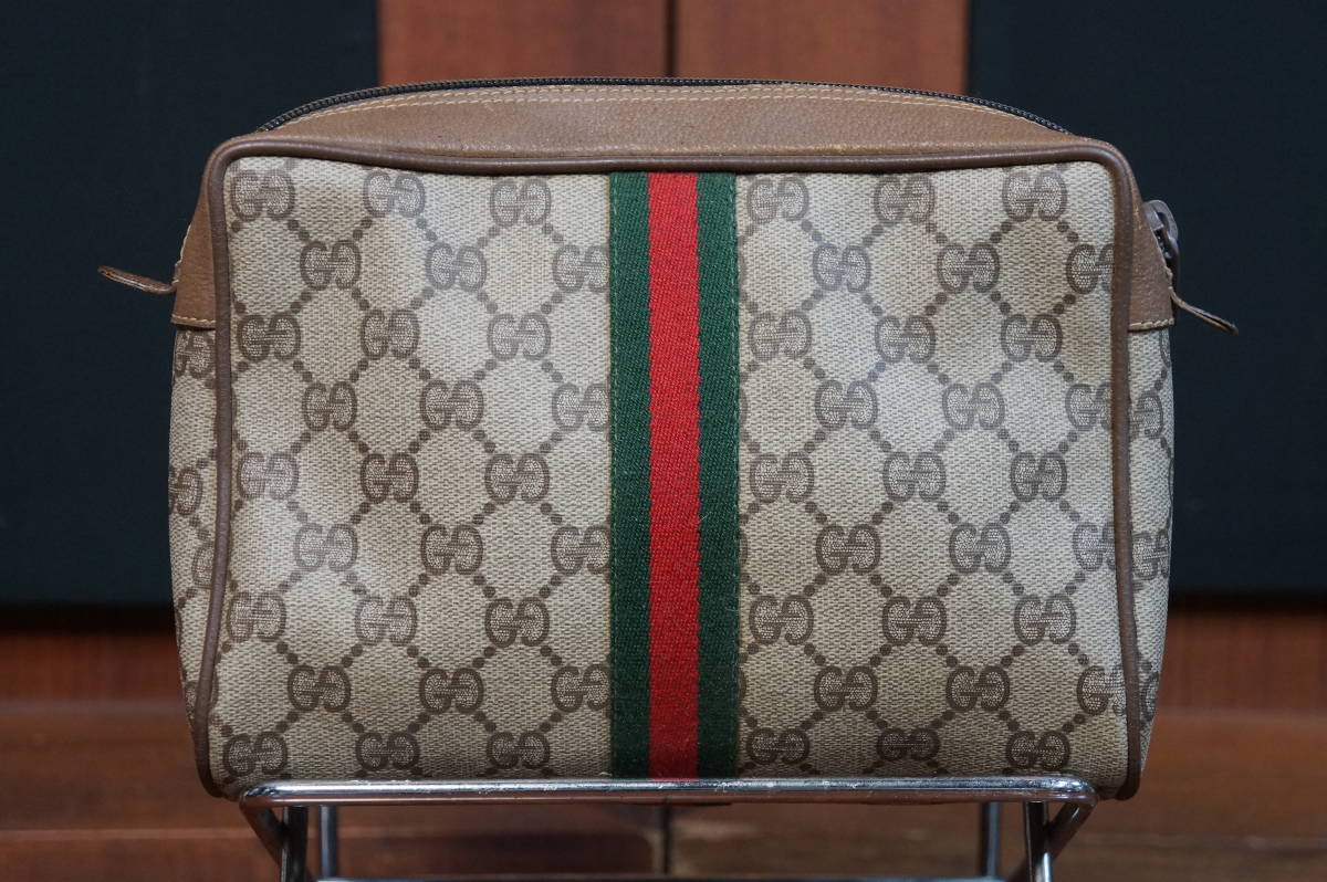 GUCCI/OLD GUCCI オールドグッチ GG柄 シェリーライン クラッチバッグ