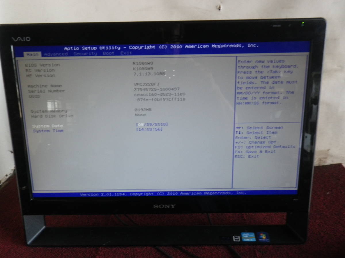 新作入荷，新作 SONY/ソニー VAIO 一体型パソコン PCG-11413N
