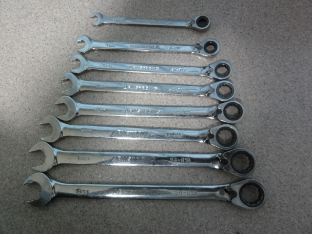 USA絶版工具　Armstrong　アームストロング　ギアレンチ　ジャンク　BMW　ベンツ　Audi　輸入車に多いサイズ　9　11　13　14　15　16　19_1