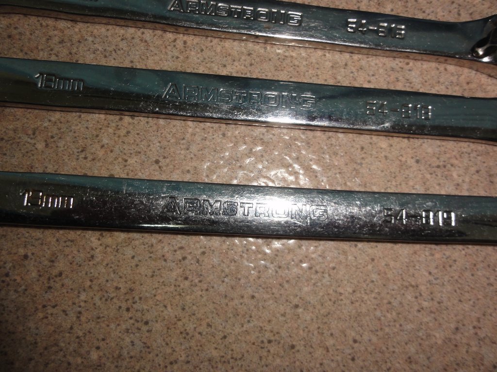 USA絶版工具　Armstrong　アームストロング　ギアレンチ　ジャンク　BMW　ベンツ　Audi　輸入車に多いサイズ　9　11　13　14　15　16　19_2