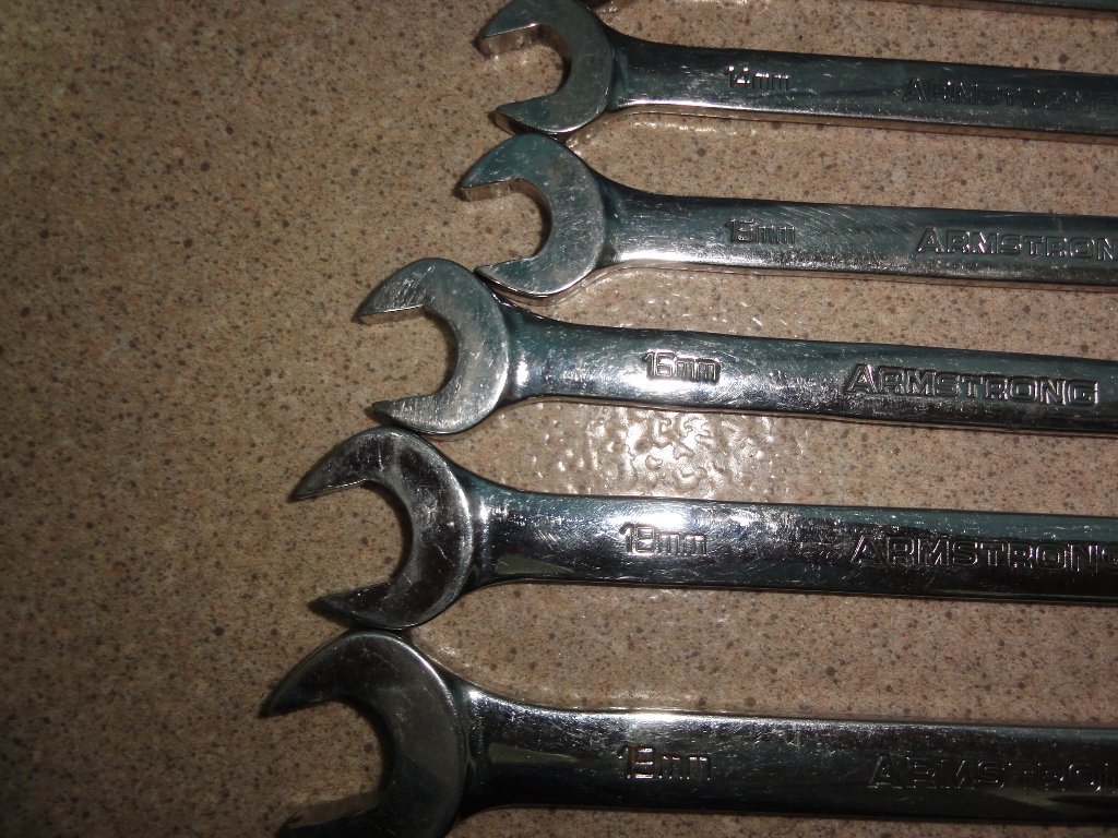 USA絶版工具　Armstrong　アームストロング　ギアレンチ　ジャンク　BMW　ベンツ　Audi　輸入車に多いサイズ　9　11　13　14　15　16　19_3
