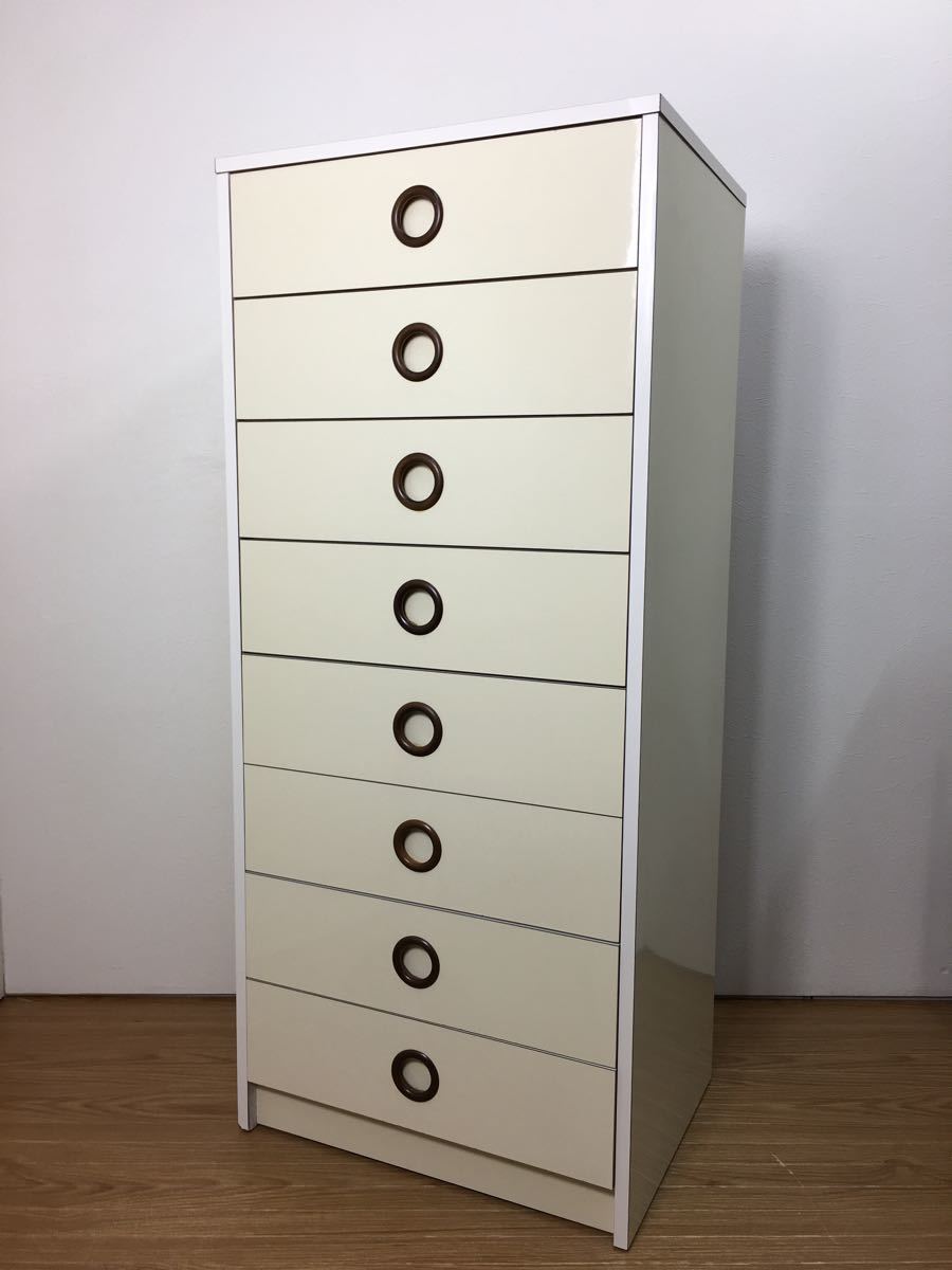 7段引出し タンス チェスト レトロポップ ミッドセンチュリー スペース