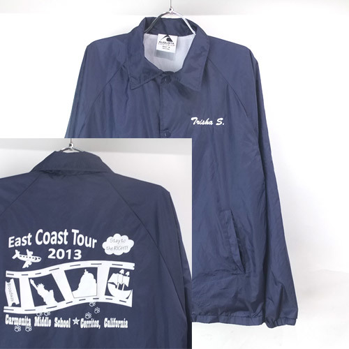 セール，定番 EAST COAST TOUR ナイロンコーチジャケット ウインドブレーカー 9096651 古着(Mサイズ)｜売買されたオークション情報、yahooの商品情報をアーカイブ公開 - オークファン ジャンパー、ブルゾン一般