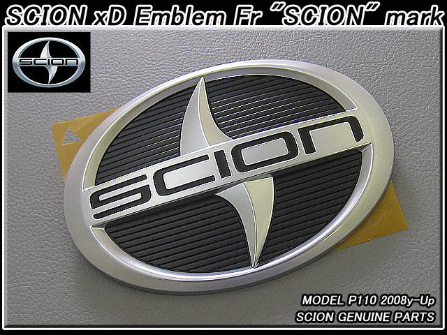 イストP110&frasl;SCION&frasl;サイオンxD純正USエンブレム-フロントSCION