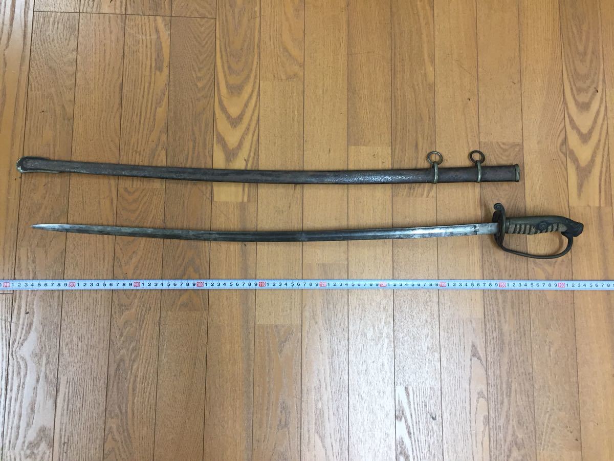 在銘：備州長船住祐定 日刀保鑑定書付き 大名持ち時代拵付き 焼刃深き