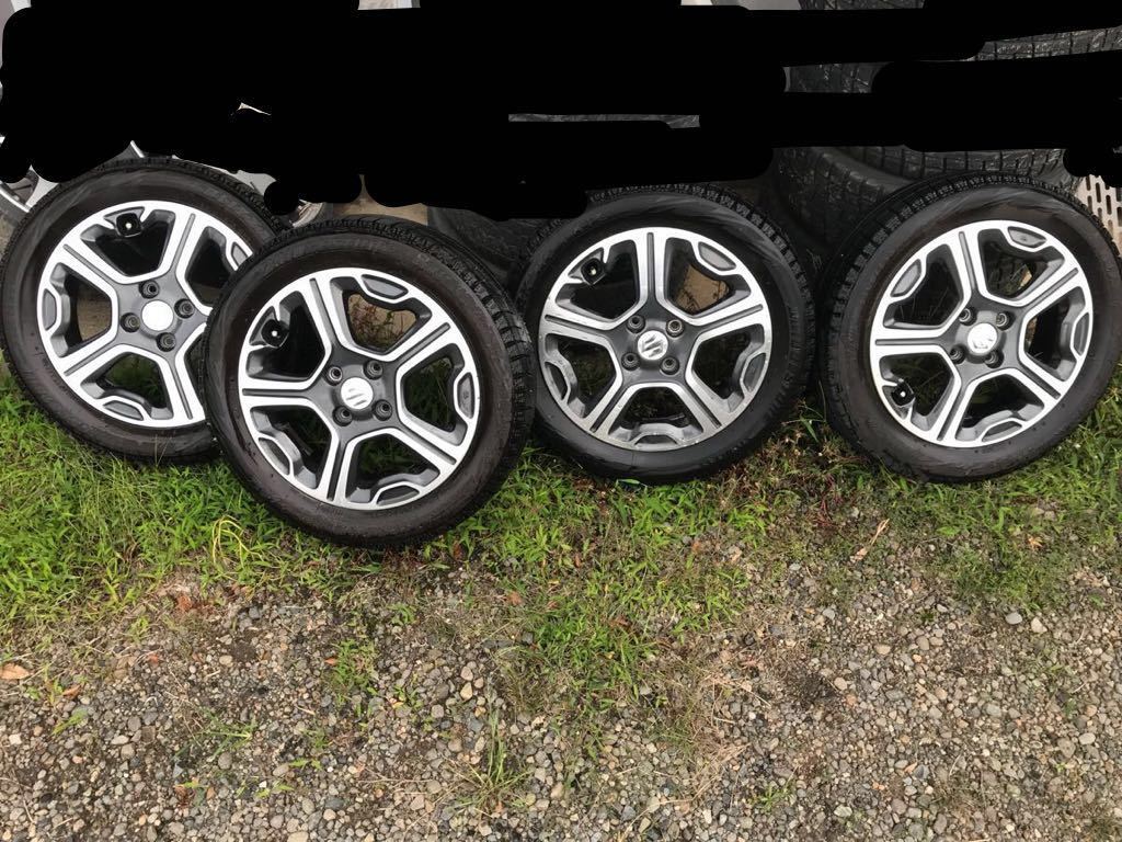 ハスラー純正ホイールつき165/60R15タイヤ おしい 4本セット