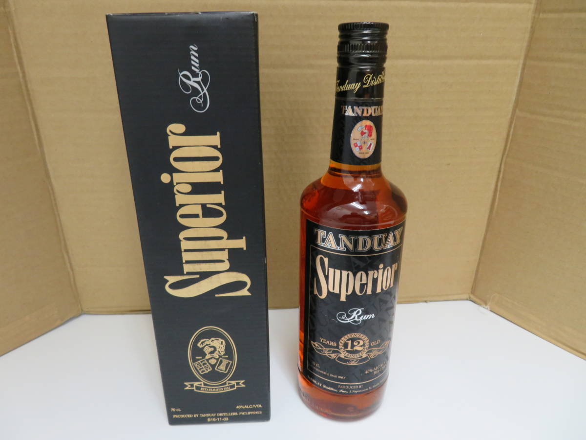 Tanduay タンドゥアイ Superior 12年 ラム酒 未開栓 700ml 40％ 箱付