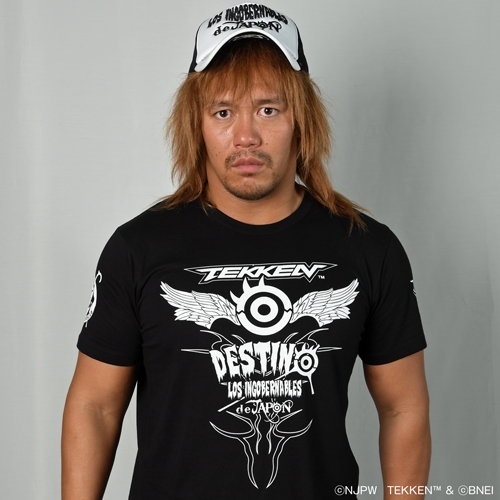 新日本プロレス×鉄拳 (内藤哲也×デビル仁コラボ)Ｔシャツ サイズM ブラック×ホワイト