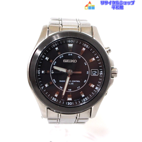SEIKO セイコー ソーラー電波 7B22－OBNG メンズ 腕時計