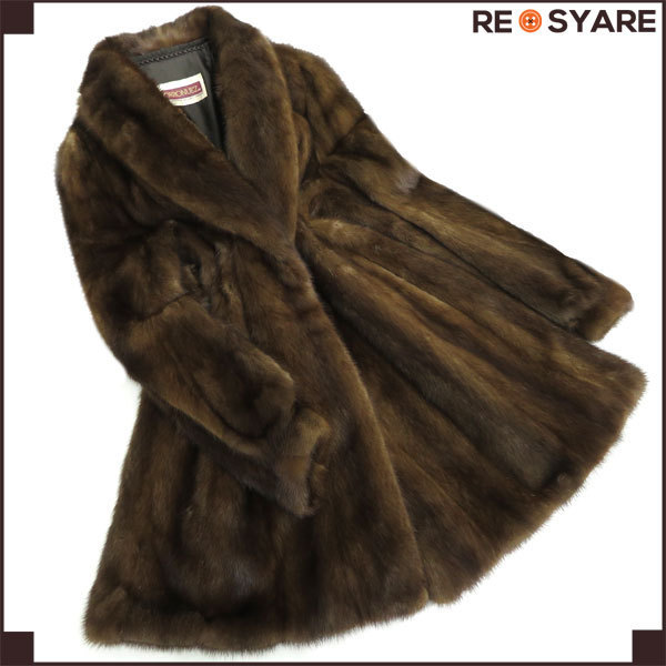  サガミンク 銀サガ デミバフ ミンク ショールカラー コート 裏 花柄刺繍 本毛皮 高級 11 ブラウン 33692(ミンク)｜売買されたオークション情報、yahooの商品情報をアーカイブ公開 - オークファ ミンク